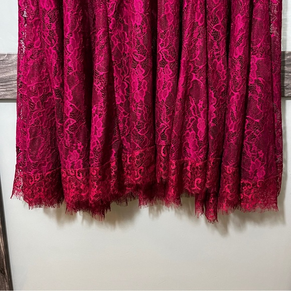 Torrid Elegant Burgandy Lace Maxi Dress Women's Size 16 Formal Wedding Party - Picture 5 of 10